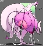  &lt;3 anthro areola bedroom_eyes bent_over big_breasts bikini bodily_fluids breasts clothing crossgender english_text female femboi_lugia_(lightningfire12) hi_res huge_breasts huge_thighs hyper hyper_breasts lactating legendary_pok&eacute;mon looking_at_viewer lugia milk mtf_crossgender narrowed_eyes nintendo nipples pink_body pink_eyes pink_nipples platinumeggs pok&eacute;mon pok&eacute;mon_(species) presenting presenting_breasts seductive sling_bikini solo swimwear text thick_thighs video_games wardrobe_malfunction wide_hips 