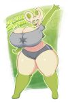 big_breasts big_butt breasts butt clothing dewbber female generation_3_pokemon hi_res nintendo panties pokemon pokemon_(species) shirt solo spinda thick_thighs tight_clothing topwear underwear