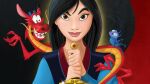  ambiguous_gender angry_smile anthro armor arthropod black_background black_hair blue_clothing brown_eyes clothed clothing disney dragon eyelashed fa_mulan_(disney) female group hair human long_hair looking_at_viewer male male/female mammal mulan_(1998) mushu_(disney) red_background red_body simple_background smile unknown_artist 