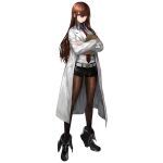  1girl belt belt_buckle black_footwear black_pantyhose black_shorts boots bright_pupils brown_hair buckle coat crossed_arms envelope full_body girls&#039;_frontline_neural_cloud hair_between_eyes highres lab_coat lapels long_coat long_hair looking_at_viewer makise_kurisu manila_envelope necktie notched_lapels official_art open_clothes open_coat pantyhose pantyhose_under_shorts purple_eyes red_necktie shorts sidelocks simple_background sleeves_past_wrists solo standing steins;gate tachi-e third-party_source transparent_background very_long_hair white_belt white_coat 