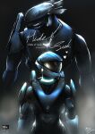  &lt;3 absurd_res alien armor collar comic cover_art duo female glowing halo_(series) hi_res human humanoid larger_male male mammal microsoft qwertyas1 sangheili simple_background size_difference smaller_female text video_games xbox_game_studios 