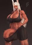 absurd_res animal_humanoid big_breasts big_penis biped blush bodily_fluids breasts cleavage clothed clothing crossgender cum eyelashes ftg_crossgender fti_crossgender genital_fluids genitals gynomorph hair hi_res huge_breasts huge_penis humanoid intersex lagomorph lagomorph_humanoid leporid_humanoid looking_at_viewer mammal mammal_humanoid my_hero_academia penis pupils rabbit_humanoid rumi_usagiyama smile solo thick_thighs zer0.zer0