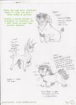 2022 ambiguous_gender arm_scar breath character_name english_text equid equine eyebrows eyelashes facial_scar federalchemical1728 feral fluffalo_(fluffy_pony) fluffy_pony fluffy_pony_(species) fur graphite_(artwork) green_text grey_text group handwritten_text hi_res hooves horn kerchief leg_scar mammal mane mythological_creature mythological_equine mythology narrowed_eyes neckerchief panting pencil_(artwork) puffed_cheeks scar simple_background sitting sketch snout standing tail tail_tuft text traditional_media_(artwork) trio tuft unguligrade unicorn url white_background