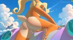 activision anthro anus bandicoot blonde_hair bodily_fluids butt car car_wash cloud coco_bandicoot colored_nails crash_bandicoot_(series) day feet female fur genital_fluids genitals green_eyes hair hi_res mammal marsupial nails orange_body orange_fur outside ponytail pussy red_nails sky solo vaginal_fluids vehicle ziu_nyu