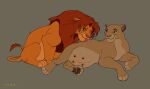  disney duo female feral hi_res male male/female nipples personal_grooming pregnant pregnant_female pregnant_feral sarabi_(the_lion_king) shendobu simba_(the_lion_king) simple_background social_grooming story story_in_description the_lion_king 