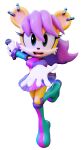  3d_(artwork) absurd_res archie_comics breasts clothed clothing digital_media_(artwork) female fur gloves green_eyes hair handwear herpestid hi_res looking_at_viewer mammal mina_mongoose open_mouth piercing purple_hair rotalice2 sega solo sonic_the_hedgehog_(archie) sonic_the_hedgehog_(comics) sonic_the_hedgehog_(series) yellow_body 