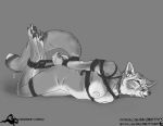  anthro bodily_fluids bound canid canine claws corsac_fox cum cum_on_face female fox genital_fluids licking mammal nipples nude paws rope salonkitty solo tongue tongue_out 