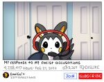  emolga english_text headgear headphones headset nintendo pok&eacute;mon pok&eacute;mon_(species) racism softia7 text video_games youtuber 