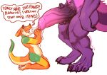  2022 anthro anthro_on_anthro balls big_balls big_dom_small_sub big_muscles big_penis bodily_fluids canid canine canis claws dialogue digitigrade dominant dragon duo english_text erection foreskin fur genitals hi_res huge_penis humanoid_genitalia humanoid_penis humor hybrid kneeling kobold male male/male mammal meme muscular muscular_anthro muscular_male narrowed_eyes nude open_mouth oral penis salem_(thydris) saliva saliva_on_penis scalie serex sex simple_background size_difference standing tears text thick_penis tongue tuft url white_background wolf 