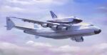  absurdres aircraft airplane antonov_an-225 cloud engine flying highres jeffholy original soviet space_craft space_shuttle 