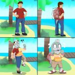  absurd_res alsoflick beach here_comes_niko hi_res indeed louist randompersonindeed reptile scalie seaside transformation turtle 