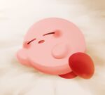  beige_background blush closed_eyes drooling gurumi_mami kirby kirby_(series) no_humans open_mouth simple_background sleeping 