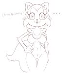  ... 2022 absurd_res anthro big_breasts biped breasts cheek_tuft chest_tuft crotch_tuft english_text facial_markings facial_tuft featureless_breasts featureless_crotch felid female hand_on_hip head_markings hi_res looking_at_viewer mammal markings monochrome navel nintendo nude plagueofgripes pok&eacute;mon pok&eacute;mon_(species) sketch small_waist solo sound_effects sprigatito text thigh_gap tuft video_games wide_eyed wide_hips 