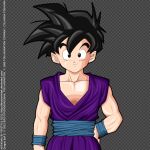  1boy child deviantart dragon_ball dragon_ball_z innocent_one looking_at_viewer saiyan short_hair smile son_gohan watermark younger 