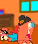  brawl_stars butt canid canine canis colonel_ruffs danielxxx_(artist) domestic_dog genitals male male/male mammal penetration penis sex sheriff solo space supercell_(company) 