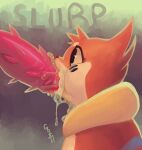  ambiguous_gender anthro bodily_fluids buizel cum cum_drip cum_in_mouth cum_inside cum_splatter cum_string dripping ejaculation erection fellatio fur genital_fluids genitals grimart looking_up male nintendo oral orange_body orange_fur penile penile_spines penis pink_penis pok&eacute;mon pok&eacute;mon_(species) sex video_games 