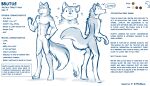  2022 7:4 abs anthro blep brutus_(twokinds) canid canine canis casual_nudity chest_tuft conditional_dnp dialogue digitigrade english_text flexing flexing_bicep hand_on_hip hi_res keidran male mammal model_sheet monochrome muscular muscular_male nude simple_background sketch smile solo text tom_fischbach tongue tongue_out tuft twokinds webcomic white_background wolf 