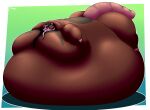  2017 anthro belly big_belly biped brown_body hi_res male mammal master_splinter morbidly_obese morbidly_obese_male murid murine obese obese_male overweight overweight_male pink_nose rat rodent snozzy solo teenage_mutant_ninja_turtles 