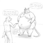  2015 anthro belly big_belly canid canine duo english_text gxwolfzilla hi_res humanoid_hands male mammal master_splinter moobs murid murine navel nipples obese obese_male overweight overweight_male rat rodent sumo teenage_mutant_ninja_turtles text 