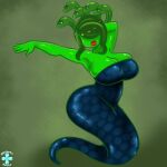  2021 apode big_breasts big_butt blue_clothing blue_dress breasts butt cleavage clothed clothing colored_sketch cyclops draconcopode dress european_mythology eyeless female greek_mythology green_body green_hair green_skin hair huge_breasts humanoid i_medusa lamia legless lips lipstick living_hair makeup mature_female miitopia multi_eye mythology nintendo not_furry pseudo_hair red_lips red_lipstick reptile scalie serpentine sketch snake snake_hair solo split_form that-girl-whodraws thick_lips video_games wide_hips yukihana_draws 