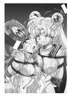  age_difference arms_behind_back bdsm bishoujo_senshi_sailor_moon bondage bound box_tie breast_bondage breasts chibi_usa cum highres monochrome mother_and_daughter sailor_chibi_moon sailor_moon thirty_saver_street tsukino_usagi twintails 