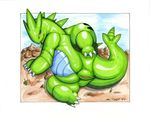  curvy cute furry green_skin pokemon pokemon_furry pussy sexy tail tyranitar 