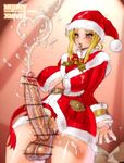  1girl blonde_hair blue_eyes blush bottomless breasts censored christmas cum cum_on_body cum_on_self ejaculation erect_nipples erection full-package_futanari futanari handsfree_ejaculation huge_breasts huge_penis large_breasts large_penis long_hair no_bra no_panties open_clothes open_mouth open_shirt penis penis_ribbon plump pointless_censoring precum pubic_hair ribbon sannengumi_kinpenisensei santa_costume santa_suit shirt smile solo sweat testicles thick_thighs thighs veins veiny_penis 