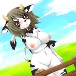  animal_ears bb blush breasts collar cow_ears cow_girl cow_horns cow_tail cowgirl furry horns ka_(pixiv341010) kagerofu large_breasts pussy tail 