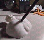  3d_(artwork) 3d_print anus balls butt digital_media_(artwork) disembodied_butt distracting_watermark fur genitals hazed lagomorph leporid male mammal nude pen penetration rabbit real sculpture_(artwork) solo tablet_pen tail traditional_media_(artwork) watermark 