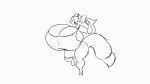  accessory animated anthro big_breasts big_butt bouncing_breasts breasts butt canid canine cleavage cleavage_overflow clothed clothing dancing eyes_closed female fist fox fox_tail furgonomics hair happy huge_breasts huge_butt hyper hyper_breasts jewelry jumping long_hair mammal pebthedrabold rear_view ring sketch smile solo tail_accessory tail_aside tail_jewelry tail_ring thick_thighs virginia_(pebthedrabold) wide_hips 