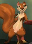  andie anthro female fluffy fluffy_tail fur genitals hi_res honeymono looking_at_viewer mammal nude orange_body pussy rodent sciurid smile solo the_nut_job tree_squirrel 