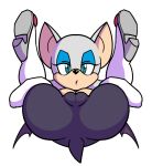  2015 anthro butt camel_toe chiropteran clothed clothing digital_media_(artwork) female genital_outline hi_res legs_up looking_at_viewer mammal pussy_outline rouge_the_bat sega simple_background solo sonic_the_hedgehog_(series) watatanza white_background 