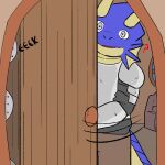  anthro armor building comic confusion door dragon dragonborn hi_res history house invalid_tag knocking kobold lobi_top male male/male solo 