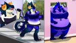  absurd_res alsoflick belly big_belly dragon ehanu female food fruit gain growth hi_res overweight overweight_female plant tagme transformation weight_gain weights 