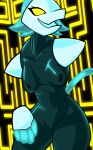  anthro blue_hair breasts butt ctrl-atl-replace7888 darkner deltarune disembodied_hand domestic_cat felid feline felis female fur glowing glowing_eyes hair hi_res humanoid machine mammal nipples nude robot robot_humanoid solo tasque_manager undertale_(series) video_games white_body white_fur wide_hips 