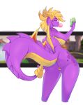  absurd_res activision anthro bubble_gum crossgender dragon female hi_res rainbowscreen solo spyro spyro_the_dragon video_games wide_hips 