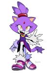  anthro blaze_the_cat clothing domestic_cat felid feline felis female hi_res high_heels jiiniix looking_at_viewer mammal sega solo sonic_the_hedgehog_(series) yellow_eyes 