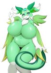  absurd_res anthro big_breasts breasts camvenkle carbuncle dragon earth_light_carbuncle featureless_breasts female hi_res nude puzzle_&amp;_dragons tailzkim video_games 