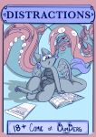  absurd_res anthro clitoris clock cover cover_art cover_page crystal_bloom dragon dumderg female genitals hi_res notebook nude pawpads pencil_(disambiguation) pussy solo wings 