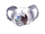  absurd_res alpha_channel anthro black_nose blind blue_eyes chin_tuft eye_scar facial_scar facial_tuft felid female fluffy fur glistening glistening_eyes grey_body grey_fur hair happy headshot_portrait hi_res kirsu lineless lotus_(kirsu) mammal open_mouth pantherine pink_pupils portrait pupils scar semi_realism shaded shiny_(disambiguation) simple_background snow_leopard teeth transparent_background white_body white_fur white_hair 