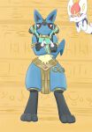  absurd_res ambiguous_gender animal_humanoid ankha_zone anthro blue_body blue_fur cinderace clothing crossed_arms duo egyptian_clothing fur gold_(metal) gold_jewelry grey_body grey_fur hi_res humanoid jewelry lagomorph lagomorph_humanoid lucario mammal mammal_humanoid nintendo paws pok&eacute;mon pok&eacute;mon_(species) pokemon_unite red_body red_eyes red_fur ring solo spikes video_games white_body white_fur yellow_eyes 