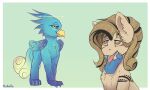  2022 2d_animation animated avian beak blue_body blue_feathers blue_fur blue_sclera bodily_fluids chest_tuft claws dated digital_media_(artwork) drooling duo earth_pony equid equine eye_symbol fan_character feathered_wings feathers female female/female feral fur golden_claws gryphon hair hasbro hi_res hieroglyphics highlights_(coloring) horse hypnosis inner_ear_fluff looking_at_viewer loop mammal markings mind_control miramore my_little_pony mythological_avian mythology open_mouth pony ringed_eyes saliva saliva_string short_playtime signature spiral_eyes symbol tan_body tongue tongue_out tuft wings yellow_eyes 