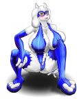  absurd_res animal_humanoid anthro big_breasts blush boss_monster bovid breast_squish breasts caprine claws clothing costume crouching espyaspect female fingerless_gloves footwear fur gloves goat handwear hi_res high_heels horn humanoid mammal mask mature_anthro mature_female solo squish toeless_footwear toriel undertale undertale_(series) video_games white_body white_fur 