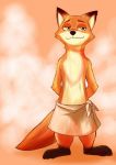  3_toes anthro barefoot black_nose canine disney fox mammal nick_wilde solo standing toes zootopia ルカ 