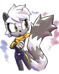  2019 anthro bandanna black_nose clothed clothing eyelashes female fingerless_gloves fur gloves grey_body grey_fur hair handwear idw_publishing jamoart kerchief lemur long_tail mammal open_mouth primate ring-tailed_lemur sega signature simple_background solo sonic_the_hedgehog_(comics) sonic_the_hedgehog_(idw) sonic_the_hedgehog_(series) strepsirrhine tangle_the_lemur white_background yellow_eyes 