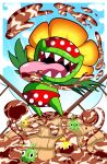  absurd_res blargen69 bottomwear clothing elemental_creature fangs flora_fauna goo_(disambiguation) hi_res long_tongue male mario_bros nintendo petals petey_piranha piranha_plant plant polluted_piranha_plant shorts slime swoopin&#039;_stu tongue video_games windmill 