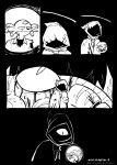  afuckingcamel-zenge-art_(artist) ambiguous_gender black_and_white chucklefish comic hi_res hylotl kenta_(afuckingcamel) male monochrome ruin_(starbound) starbound video_games 