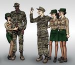  dark-skinned_male fatigues gogocherry korean marine penis sex stocking uniform woman_soldier 