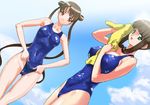  2girls alpa fujisawa_yayoi highres katase_shima lux multiple_girls swimsuit uchuu_no_stellvia 