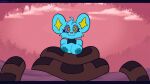  :3 animated anthro big_breasts breasts clothed clothing coiling duo female feral hi_res hypnosis loop mind_control nintendo outletdraws pok&eacute;mon pok&eacute;mon_(species) reptile scalie shinx short_playtime smile snake spinning topless video_games 